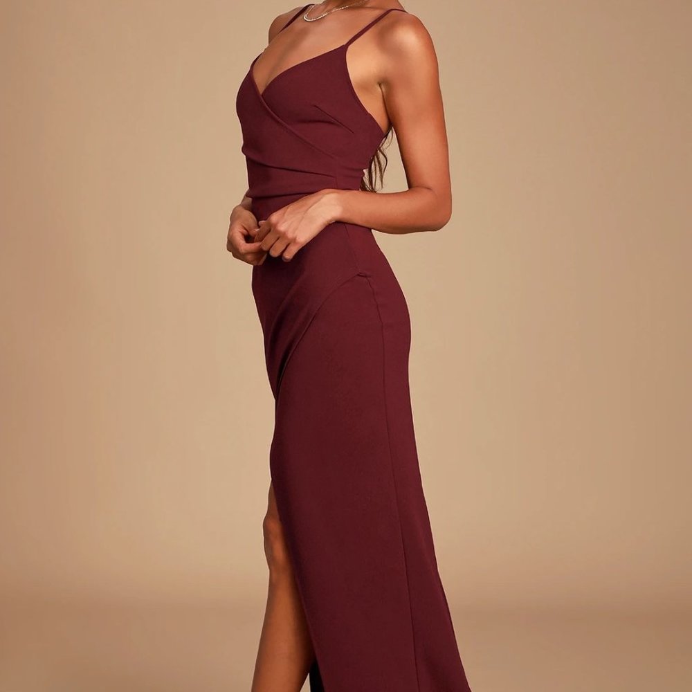 Lulu's Sweetest Admirer Ruched Gown - NEW - Small